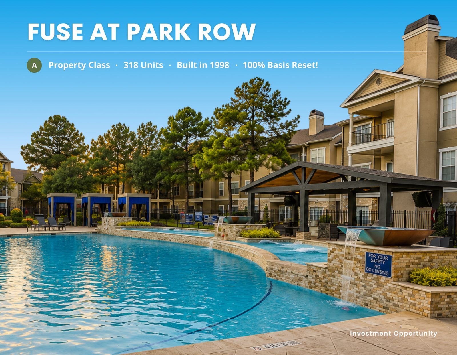 Fuse at Park Row, 318 units, Class A, built in 1998